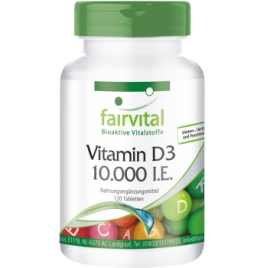 Vitamina D3 10.000 I.E - 120 Pastillas - 77612
