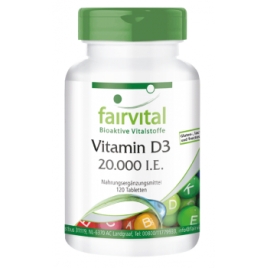 Vitamina D3 20000 I.E. - 120 Pastillas - 83512