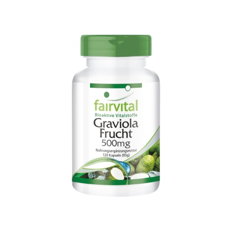 Fruta Graviola 500mg - 120 Cápsulas