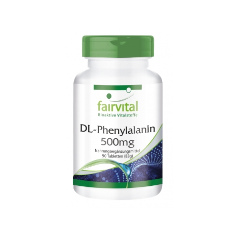 DL-fenilalanina 500mg - 90 Pastillas
