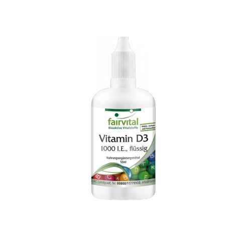 Vitamina D3 líquida- 1000 I.E. por gota - 50ml