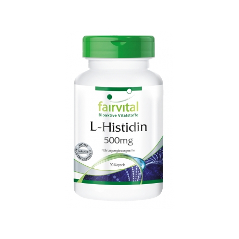 L-Histidina 500mg - 90 Cápsulas