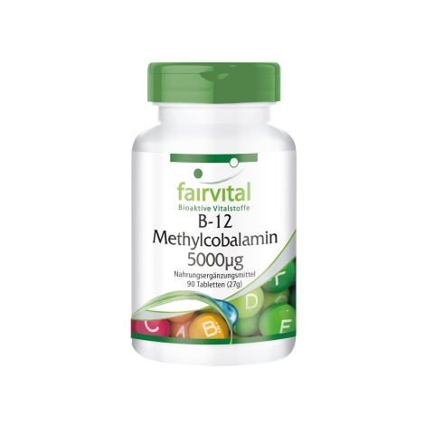 Vitamina B12 - Metilcobalamina 5000µg - 90 Caps
