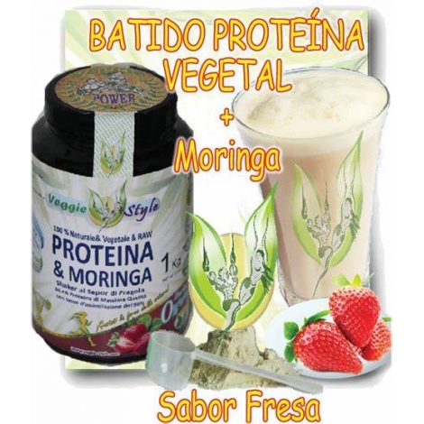 RAW Proteina & Moringa sabor FRESA . 1kg