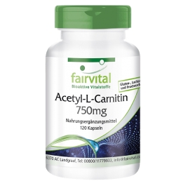 Acetil-L-Carnitina 750mg - 120 cápsulas