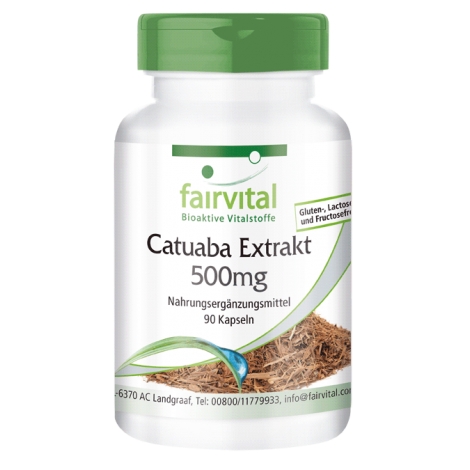 Extracto de Catuaba 500mg - 90 cápsulas